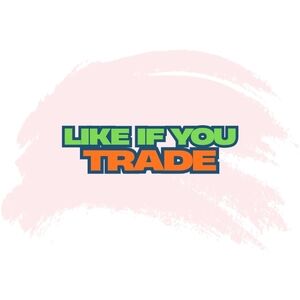 "Like If You Trade" Graphic Tee Print - Green & Orange Logo